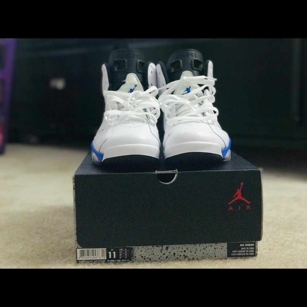 Air Jordan 6 RETOR Sport Blue-black 2014